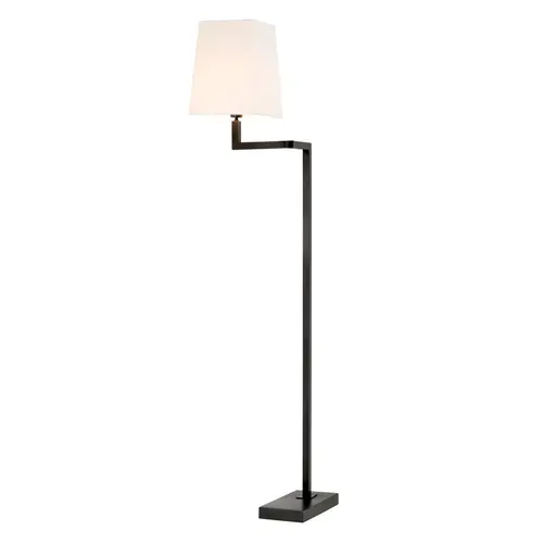Eichholtz Floor Lamp Cambell nickel finish incl shade Eichholtz Floor Lamp Cambell nickel finish incl shade