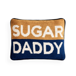 Jonathan Adler Sugar Daddy Needlepoint Pillow Jonathan Adler Sugar Daddy Needlepoint Pillow
