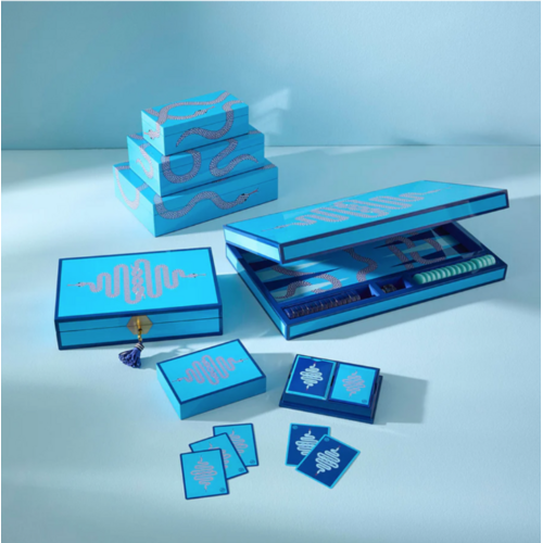 Jonathan Adler Eden Lacquer Jewelry Box Blue Jonathan Adler Eden Lacquer Jewelry Box Blue