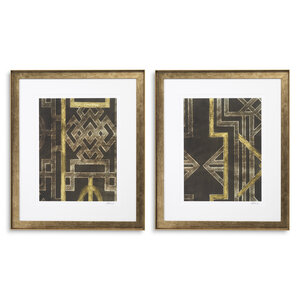 Eichholtz Print Trellis Pattern by Ethan Harper I set of 2 Eichholtz Print Trellis Pattern by Ethan Harper I set of 2