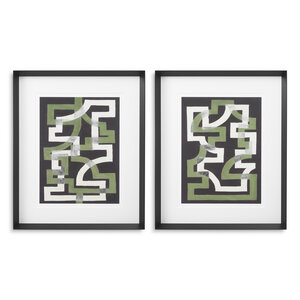 Eichholtz Print Window Trellis by Michael Willett set of 2 Eichholtz Print Window Trellis by Michael Willett set of 2