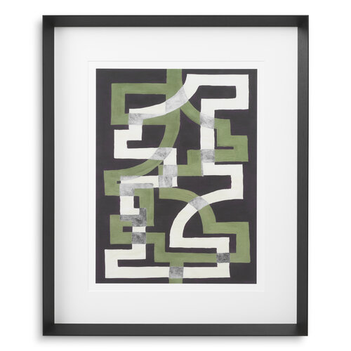 Eichholtz Print Window Trellis by Michael Willett set of 2