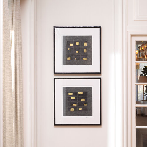 Eichholtz Print Black Squares by Michael Willett set of 2 Eichholtz Print Black Squares by Michael Willett set of 2