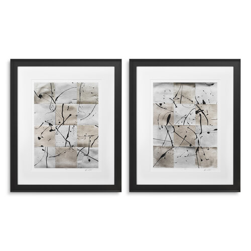 Eichholtz Print Ink Casting by Michael Willett set of 2 Eichholtz Print Ink Casting by Michael Willett set of 2