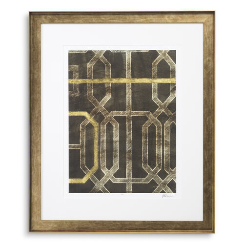 Eichholtz Print Trellis Pattern by Ethan Harper II set of 2 Eichholtz Print Trellis Pattern by Ethan Harper II set of 2