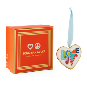 Jonathan Adler Peace & Love 2025 Ornament Jonathan Adler Peace & Love 2025 Ornament