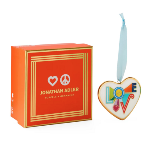 Jonathan Adler Peace & Love 2025 Ornament Jonathan Adler Peace & Love 2025 Ornament