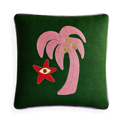 Playa Palm Tree Pillow