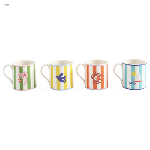 Jonathan Adler TABLETOP MUGS PLAYA- SET OF 4