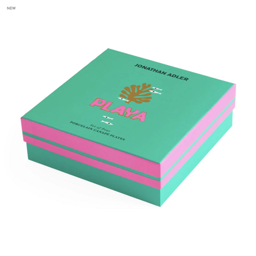 Jonathan Adler TABLETOP SMALL PLATES PLAYA- SET OF 4