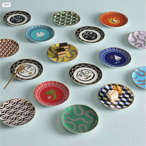 Jonathan Adler TABLETOP SMALL PLATES PLAYA- SET OF 4