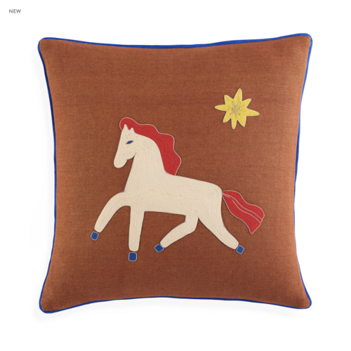 Jonathan Adler Playa Horse Pillow