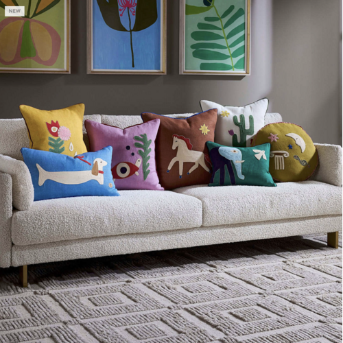 Jonathan Adler Playa Horse Pillow