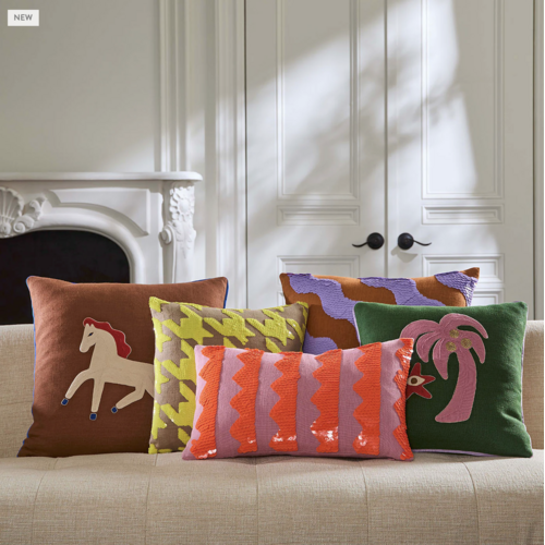 Jonathan Adler Playa Horse Pillow