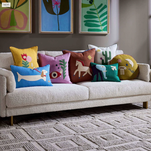 Jonathan Adler Playa Dachshund Pillow