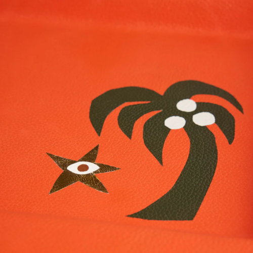 Jonathan Adler Playa Leather Palm Tree Tray