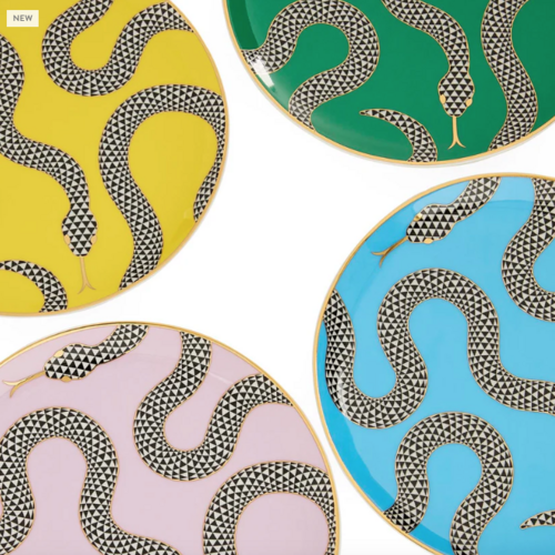 Jonathan Adler TABLETOP SMALL PLATES EDEN - SET OF 4