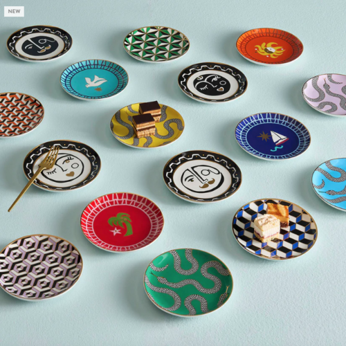 Jonathan Adler TABLETOP SMALL PLATES EDEN - SET OF 4
