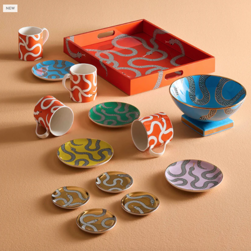 Jonathan Adler TABLETOP SMALL PLATES EDEN - SET OF 4