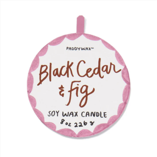 HOF House of Furniture Adopo 8 oz./226g Tiger Ceramic Candle - Black Cedar & Fig