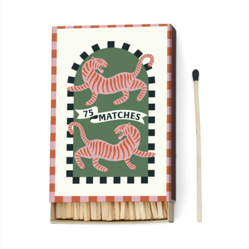 HOF House of Furniture Adopo Boxed Matches "Tiger" set of 75 matches