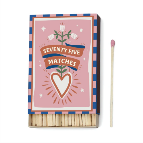 HOF House of Furniture Adopo Boxed Matches "Hearts" set of 75 matches