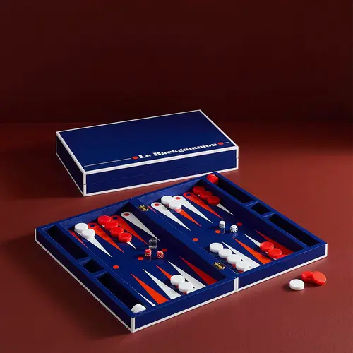 Jonathan Adler Le Backgammon Set Blue