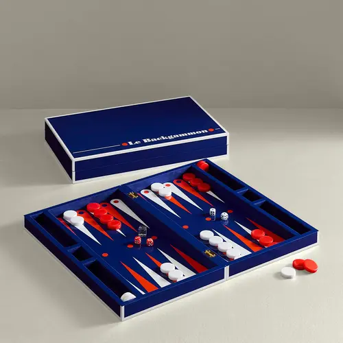 Jonathan Adler Le Backgammon Set Blue