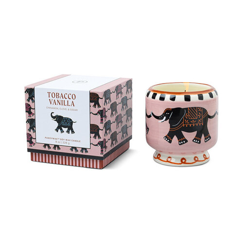 HOF House of Furniture A Dopo 8oz/226g Elephant Ceramic Candle - Tobacco Vanilla