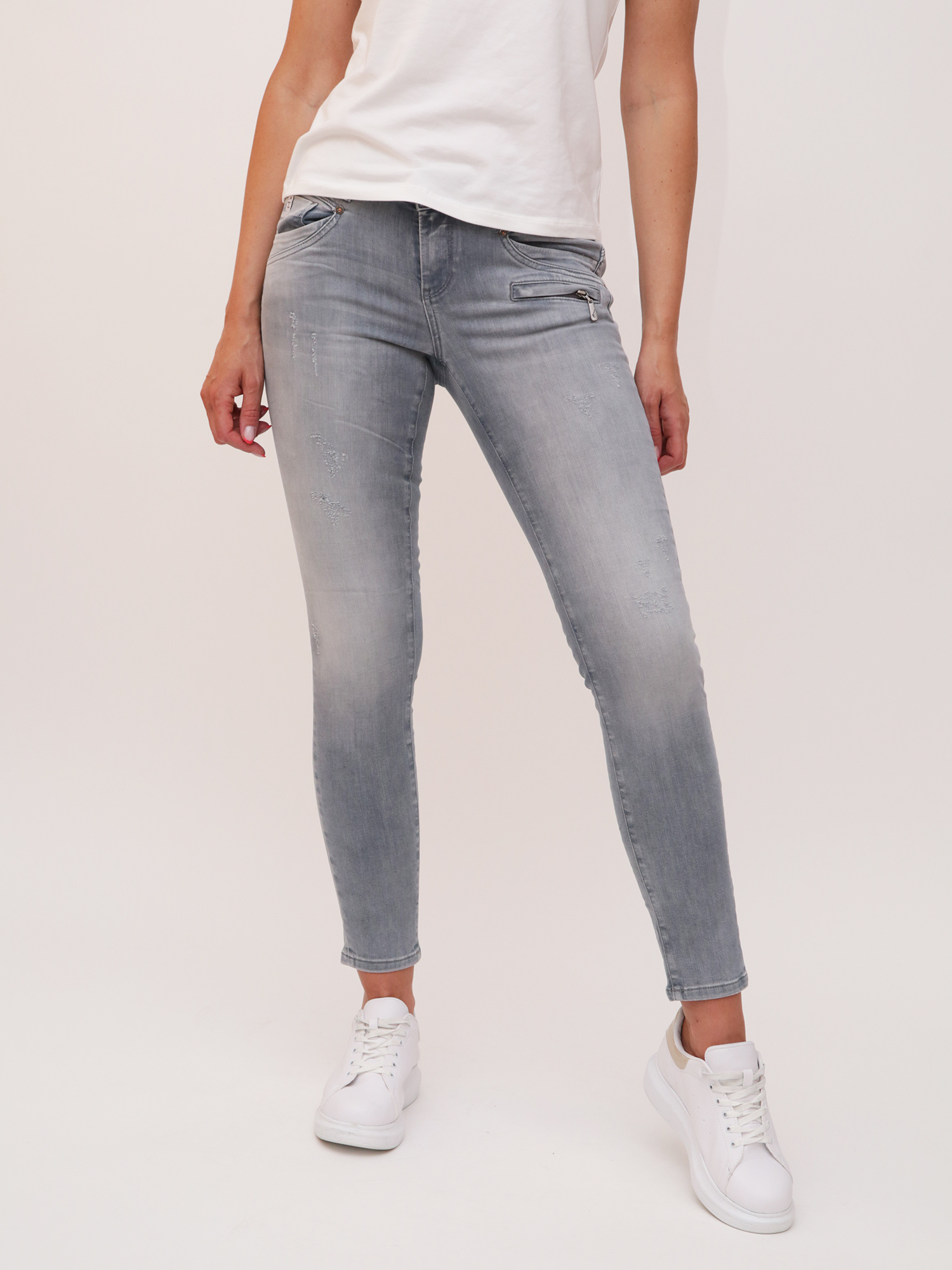 SUZY Skinny Fit Hippo Grey