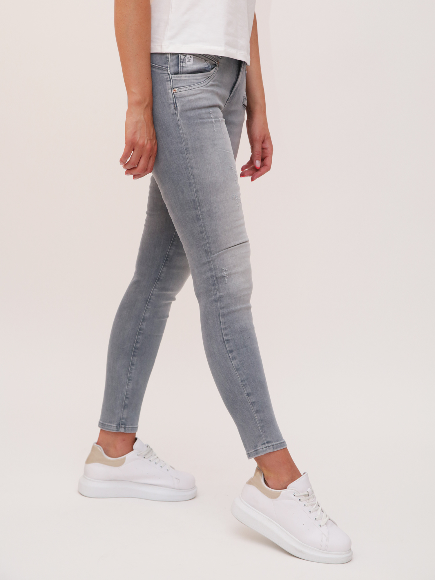 SUZY Skinny Fit Hippo Grey