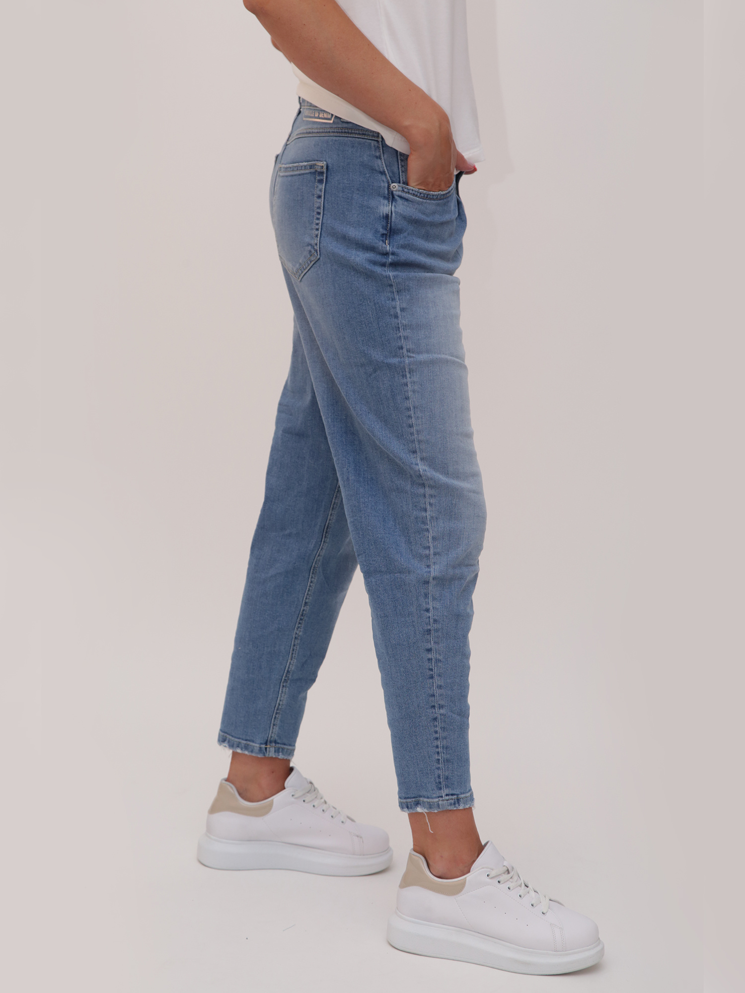 IRMA Mom Fit Ballon Blue