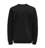 Only & Sons ONSDYLAN REQ Quilted Crew 3118 SWT (187679 Black)