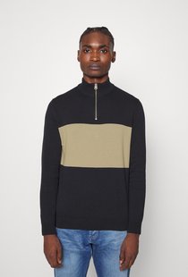 ONSALEX Stripe Half ZIP Knit (187197 Dark Navy)