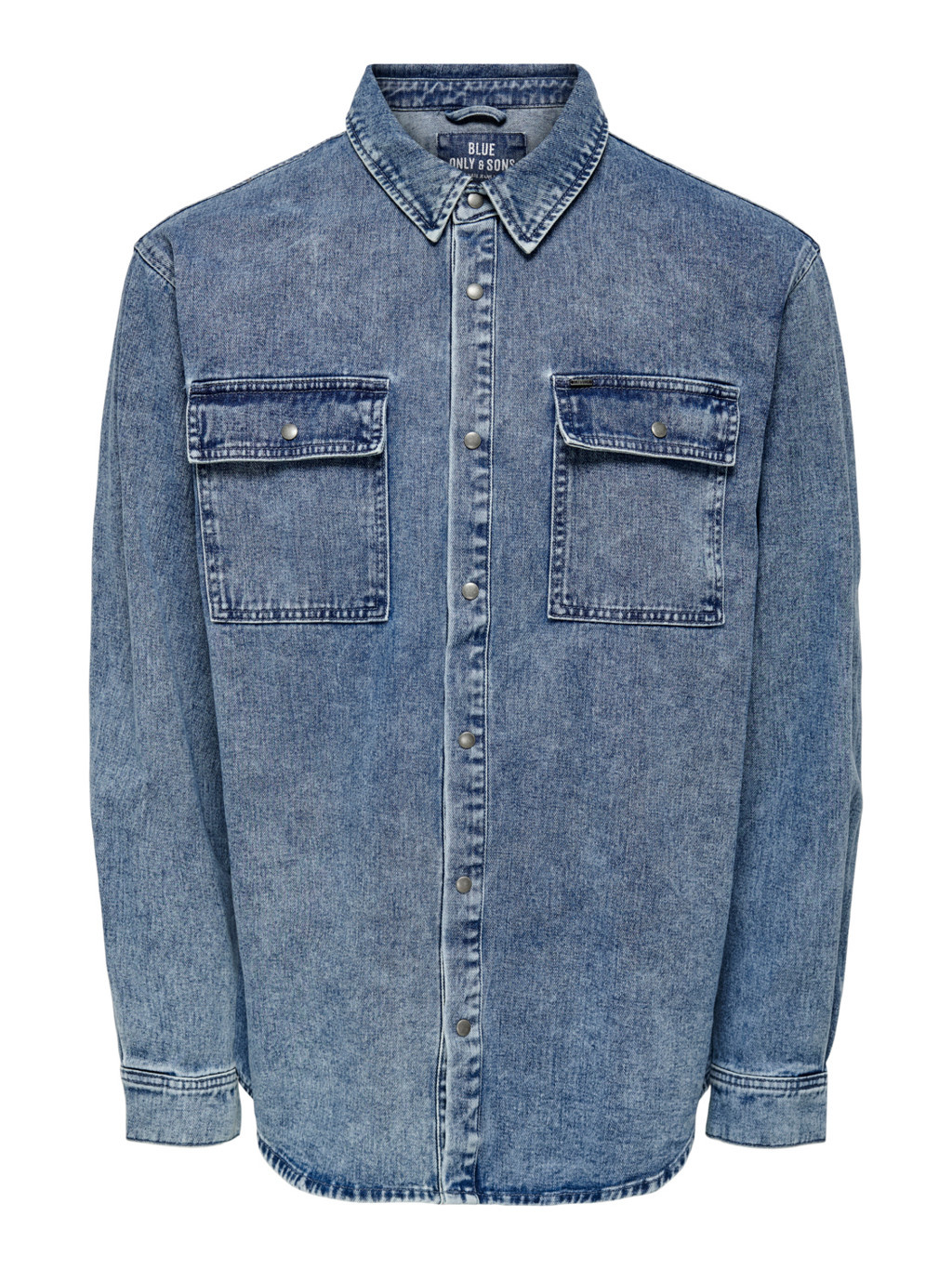 ONSBILL Washed 2965 Overshirt (218950 Blue Denim)