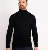 Petrol M-NOOS-KWC001 - Men Knitwear Collar Basic (9999 Black)