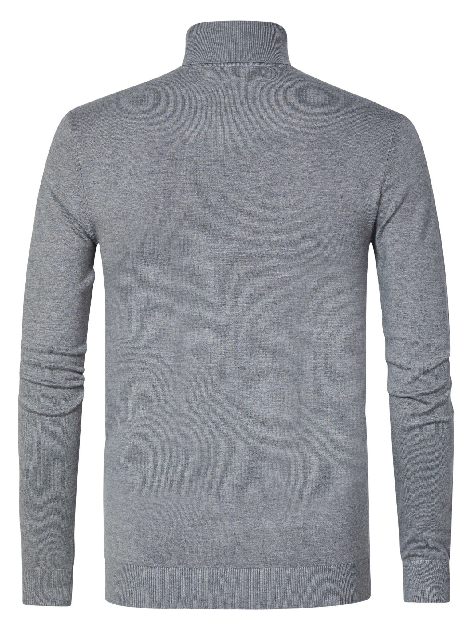 M-NOOS-KWC001 - Men Knitwear Collar Basic (9046 Light Slate Melee)