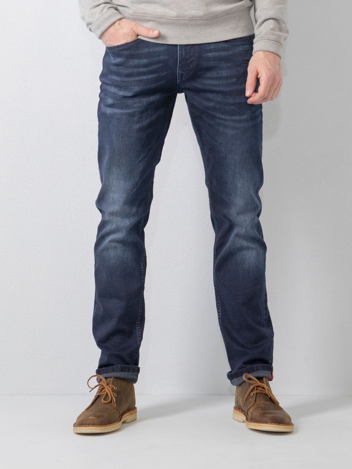 Petrol RUSSEL - Men Denim Tapered (5803 Dark faded)