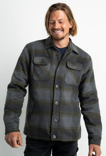 M-3020-SIL408 - Men Shirt Long Sleeve Check (7116 Desert Palm)