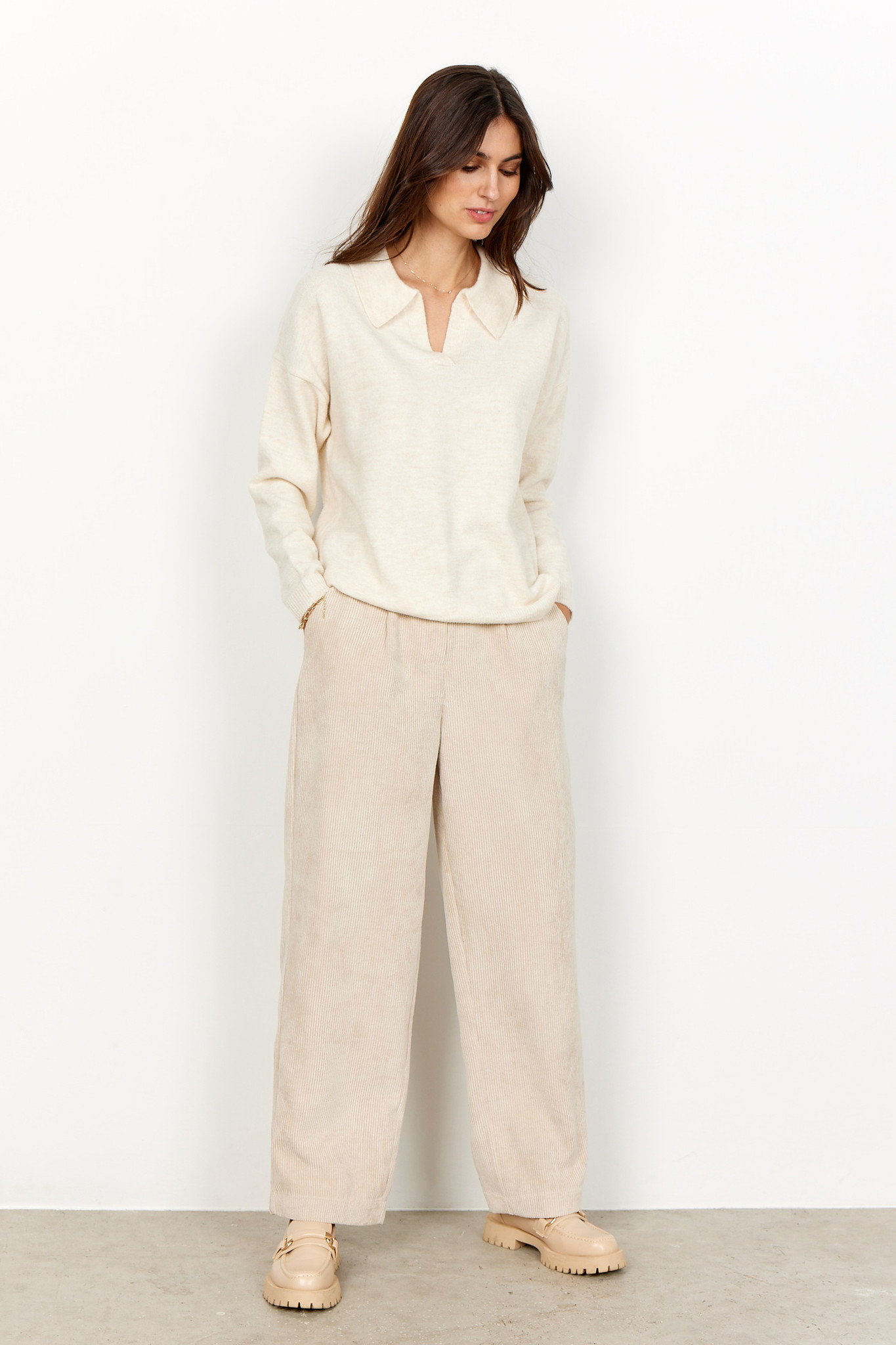 SC-NESSIE 44 PULLOVER (91620 CREAM MELANGE)