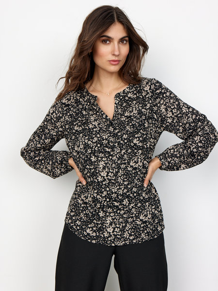 SoyaConcept SC-HAYAT 1 BLOUSE (9999 BLACK COMBI)