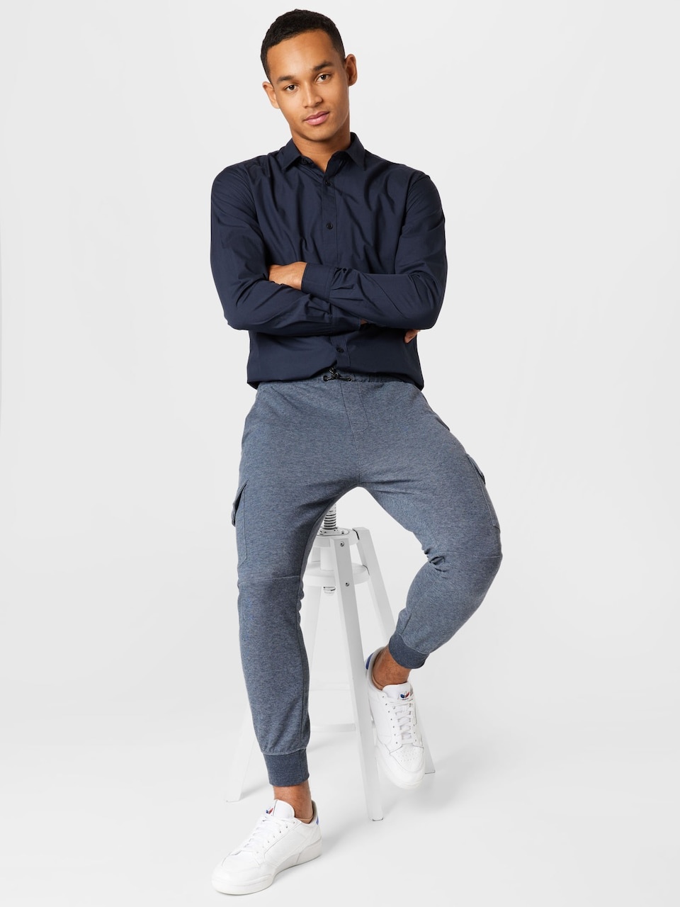 ONSCAFU Life Easy Iron Shirt Dress Blues