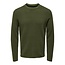 Only & Sons ONSNIGUEL 12  Stripe Crew Knit (187198 Olive Night)