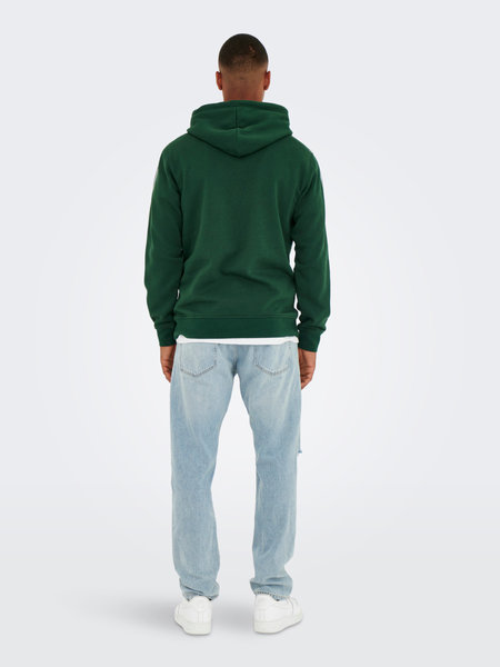 Only & Sons Onskyle REG Sport Hoodie 3324 SWT (228817 Dark Green)