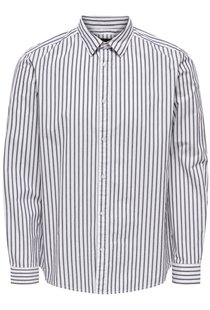 ONSCAPE L/S Stripe REG Shirt FW (Star White/Navy)