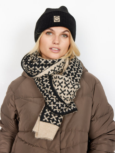 SoyaConcept SC-HALIDA 1 SCARF (8205 SAND COMBI)