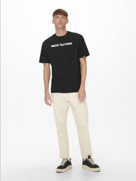 Only & Sons ONSMTV RLX SS TEE (187679 Black)