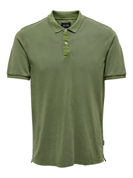 Only & Sons ONSTRAVIS Slim Washed SS Polo (275316 Rifle Green)