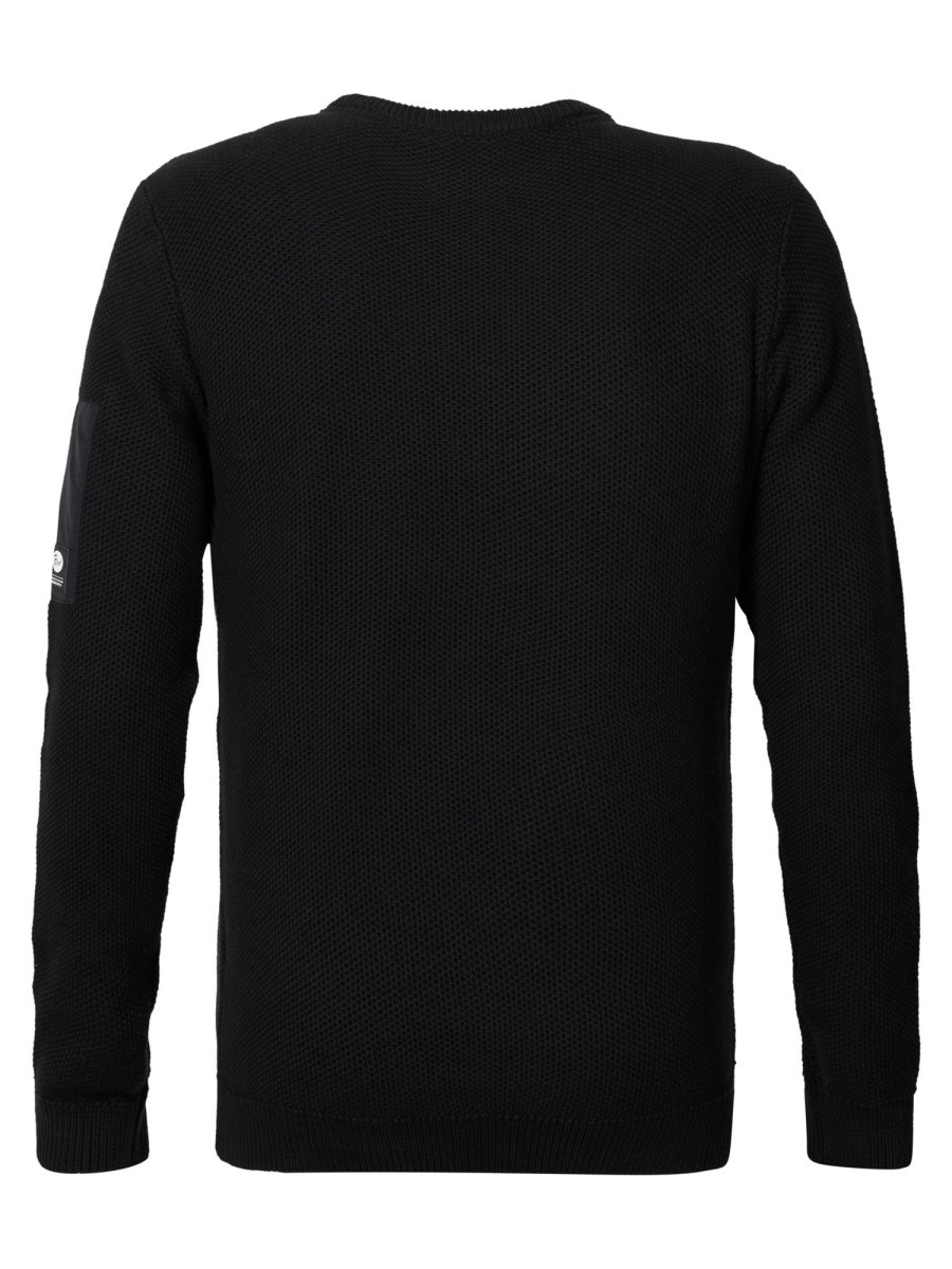 M-3020-KWR240 - Men Knitwear Round Neck Basic (9999 Black)