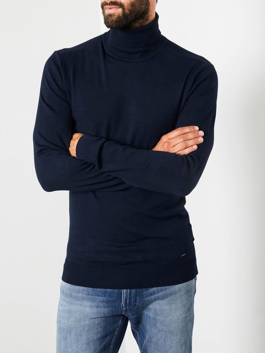 M-3000-KWC204 Turtle Neck (5091 Navy)
